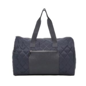 Navy blue weekender bag